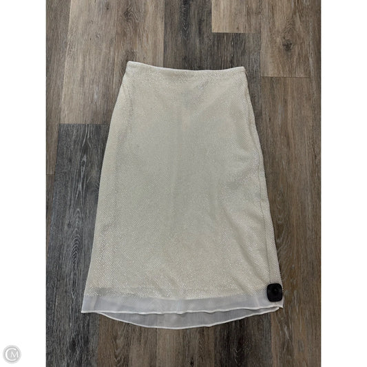 Skirt Maxi By Banana Republic In Cream, Size: S