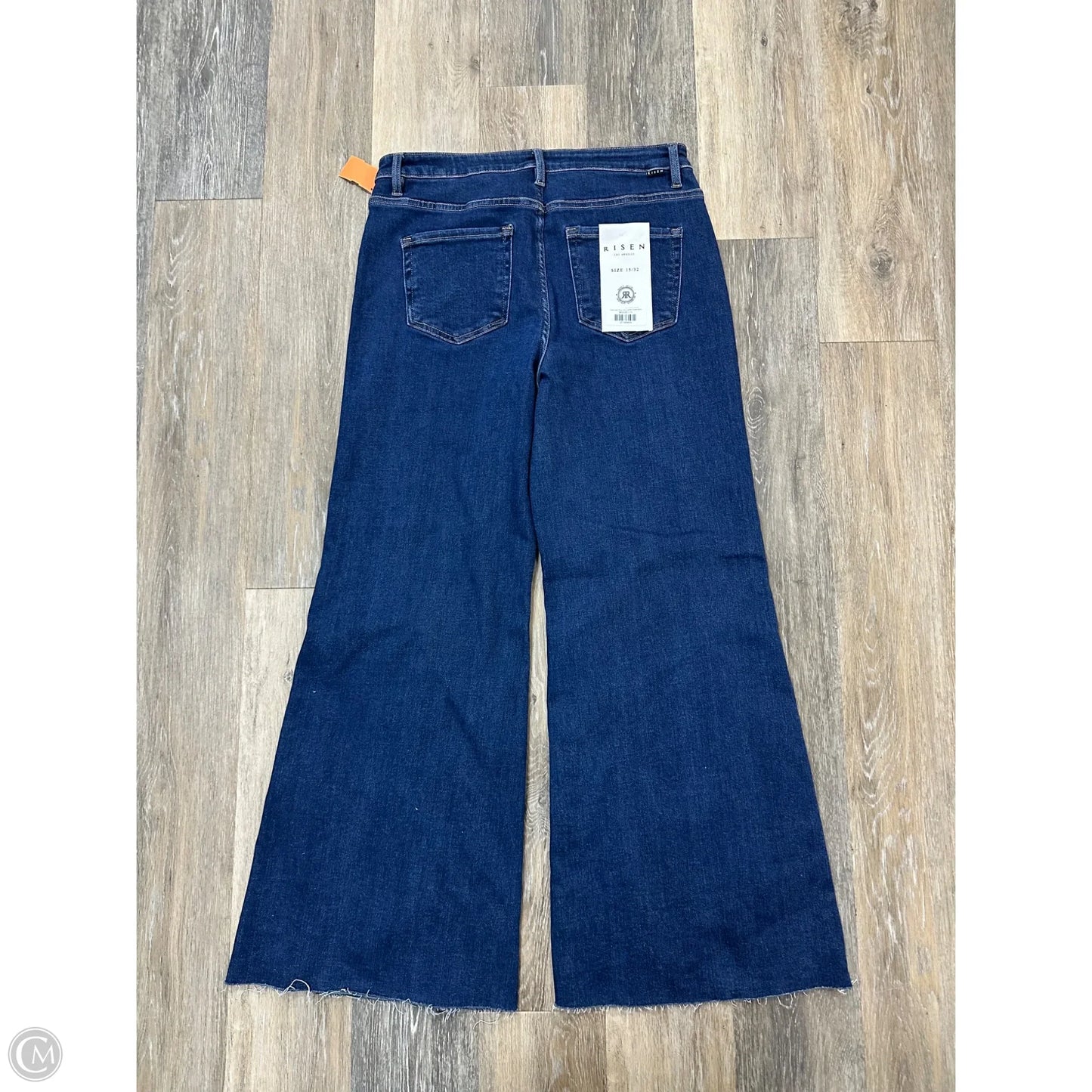 Jeans Wide Leg By Risen In Blue Denim, Size: 14