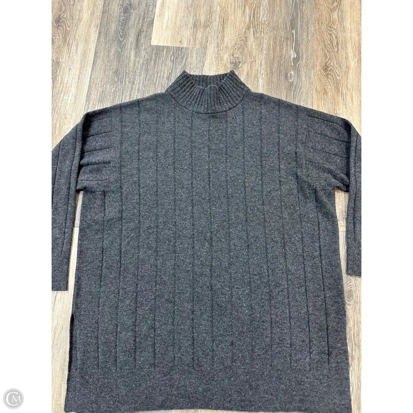 Sweater Cashmere By Eileen Fisher In Grey, Size: M