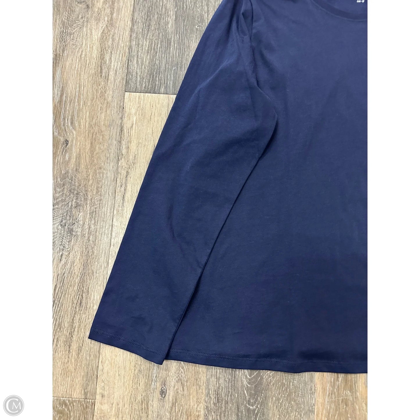 Top Long Sleeve By Eileen Fisher In Navy, Size: L