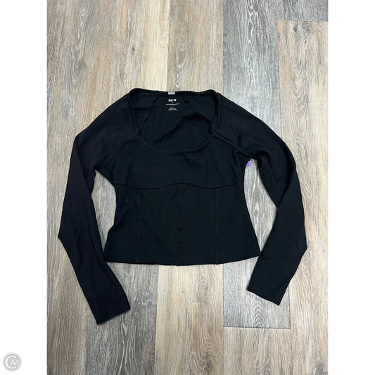 Top Long Sleeve By Maeve In Black, Size: S