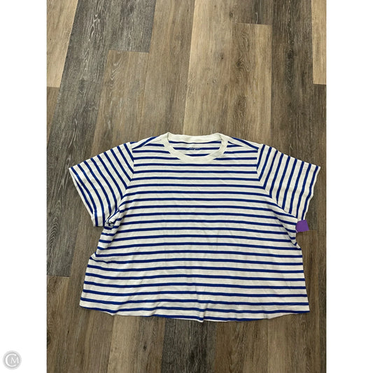Top Short Sleeve By Old Navy In Striped Pattern, Size: 2x