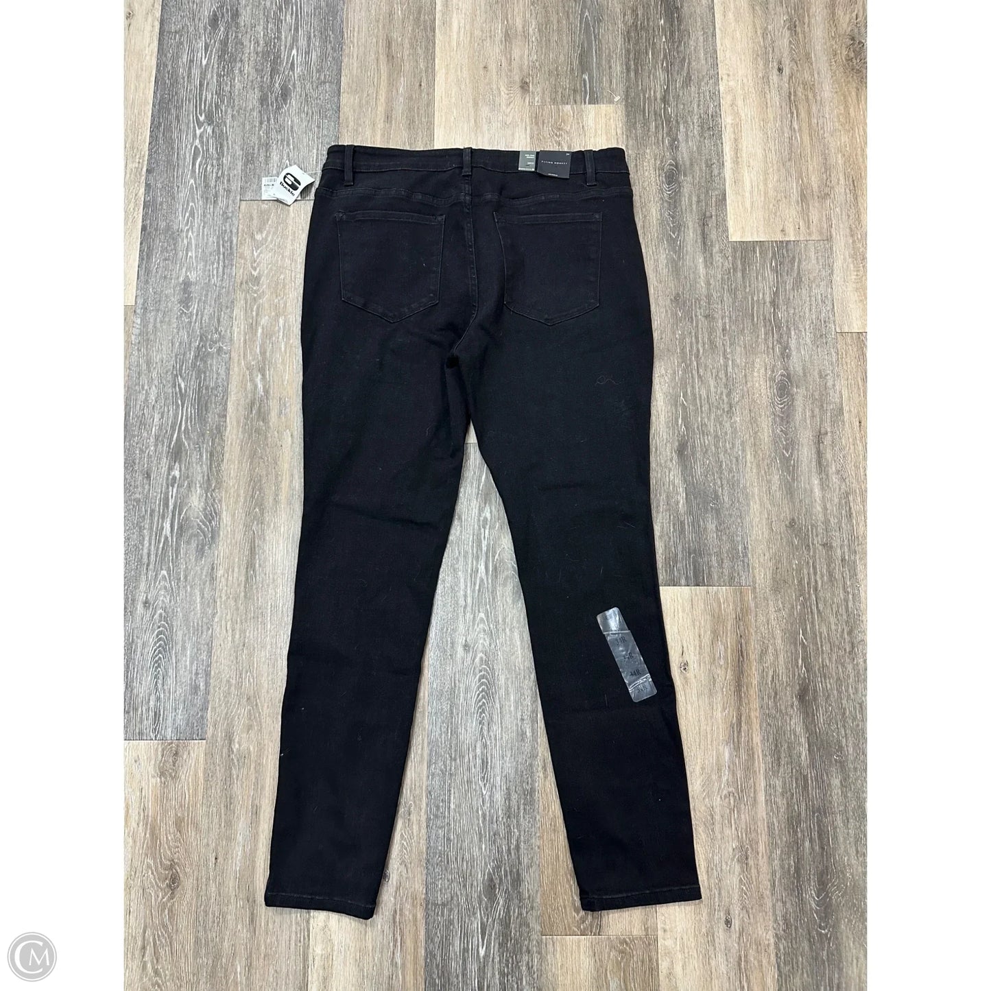 Jeans Skinny By Flying Monkey In Black Denim, Size: 16