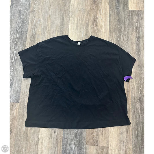 Top Short Sleeve By Old Navy In Black, Size: 2x