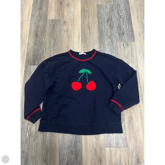 Sweatshirt Crewneck By Boden In Blue, Size: L