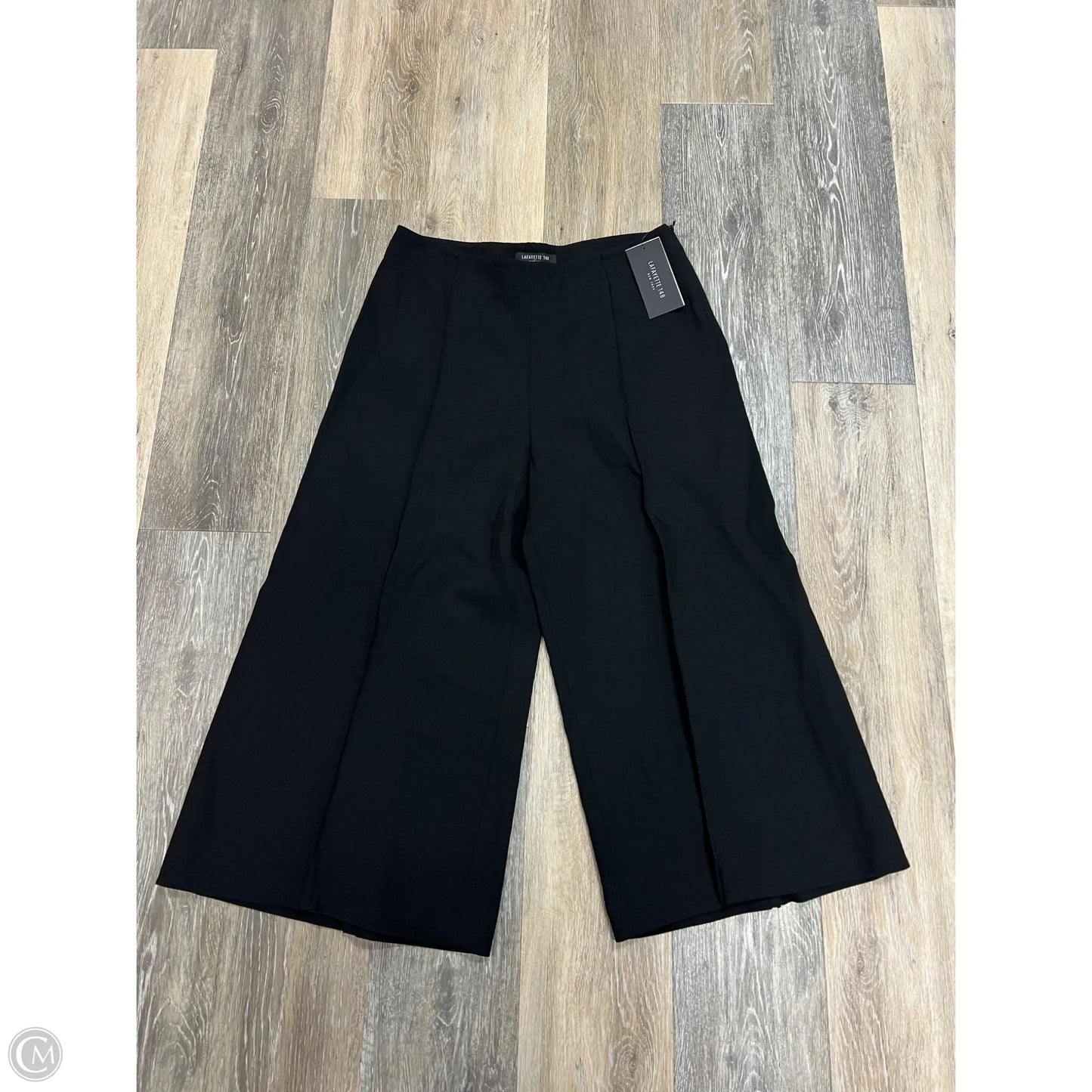 Capris Designer By Lafayette 148 In Black, Size: 4