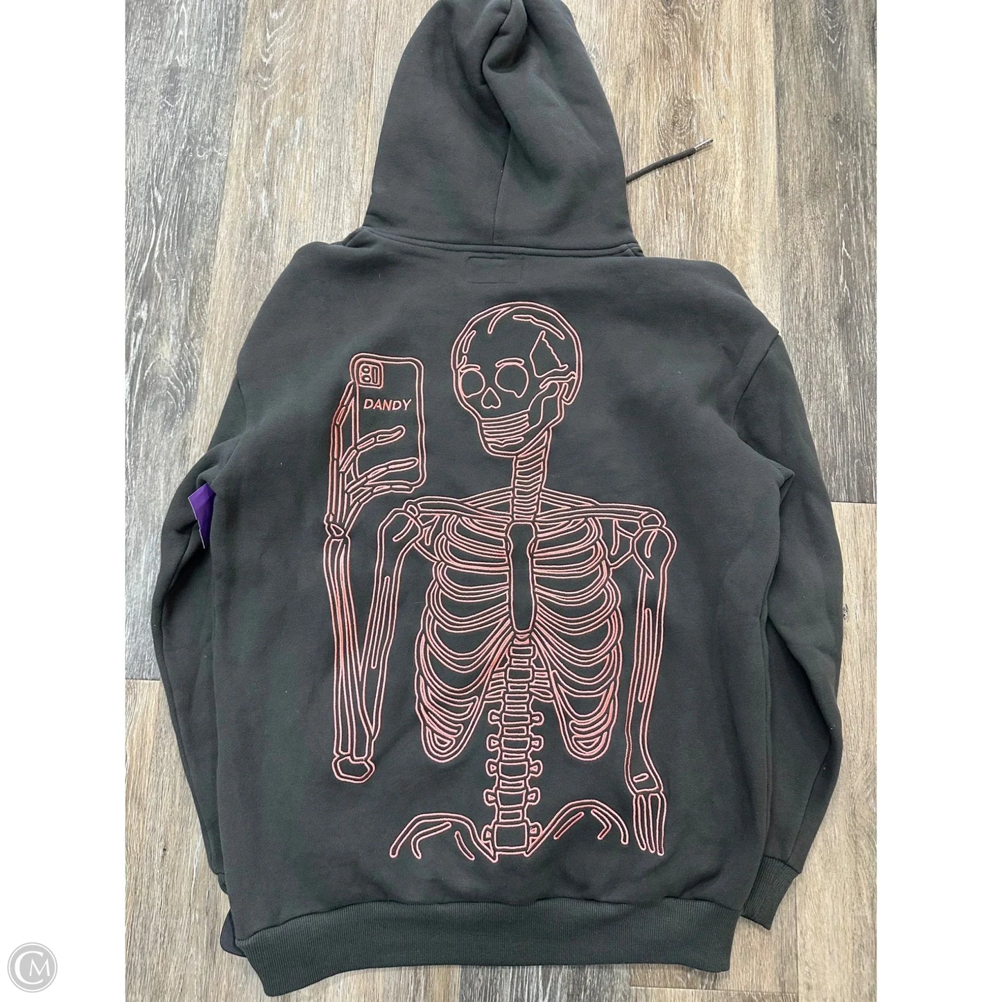 Athletic Sweatshirt Hoodie By Dandy In Grey, Size: S