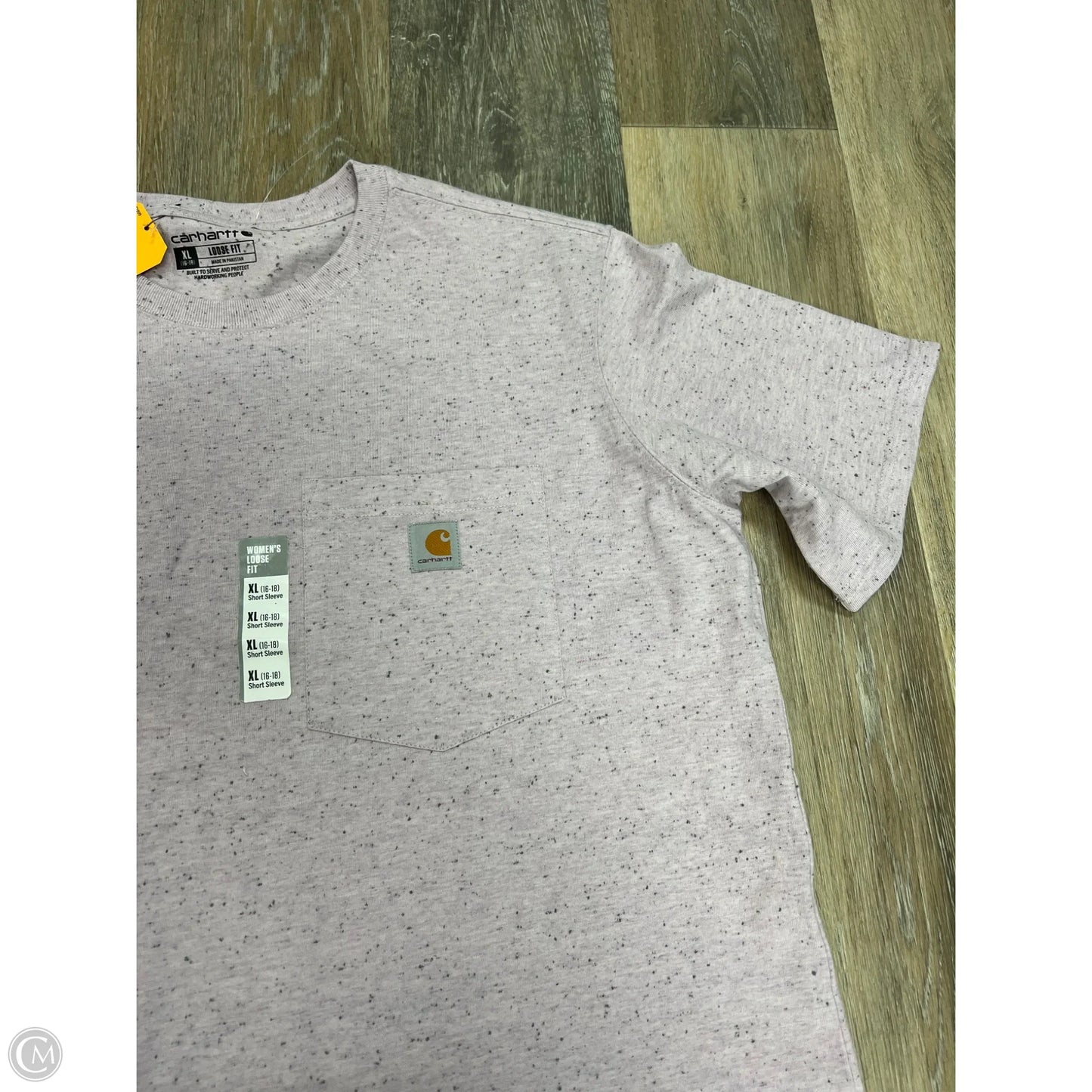 Top Short Sleeve By Carhartt In Purple, Size: Xl