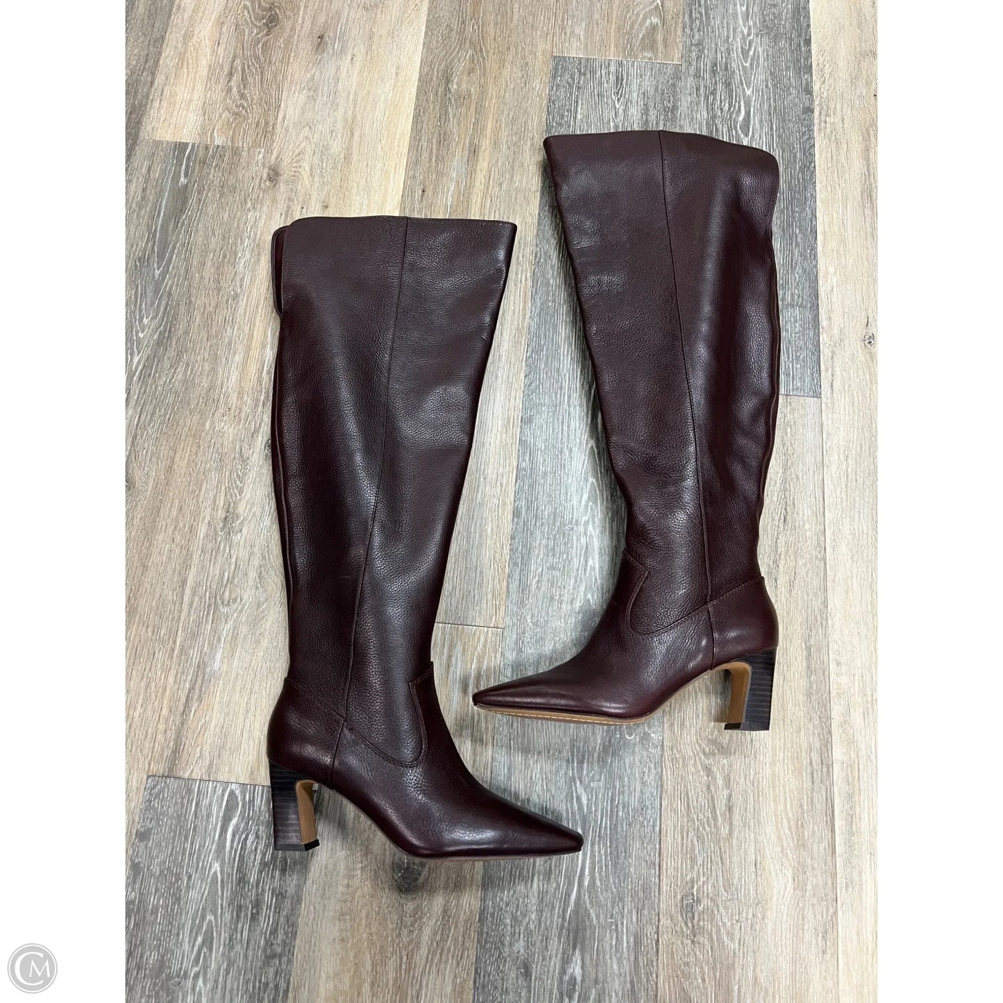 Boots Knee Heels By Vince Camuto In Brown, Size: 9