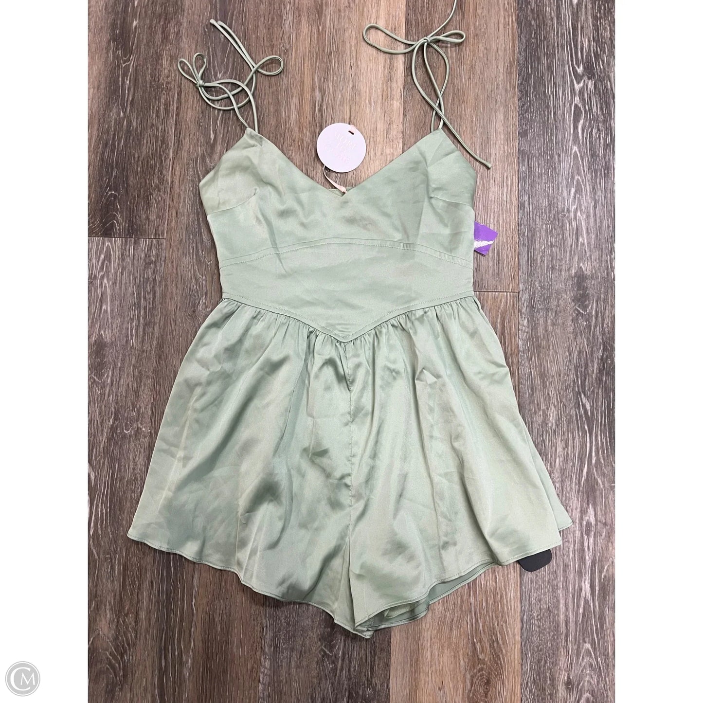Romper By More to Come In Green, Size: S