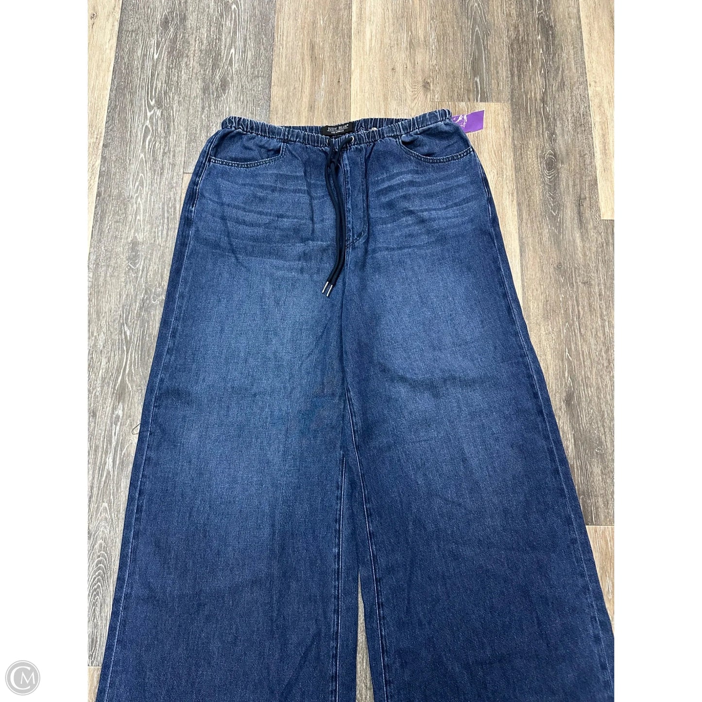 Jeans Wide Leg By Judy Blue In Blue Denim, Size: 10