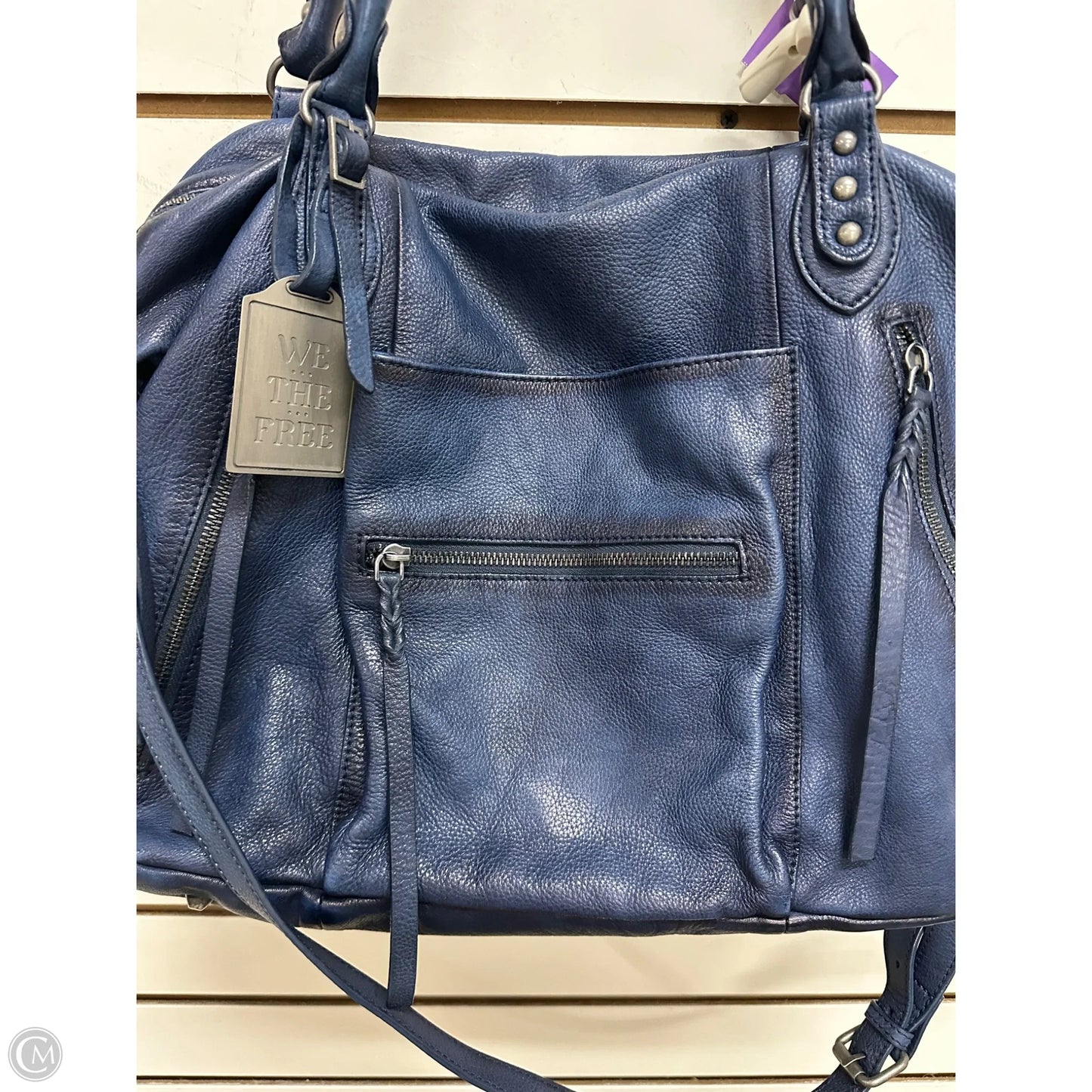Tote Leather By Free People, Size: Large