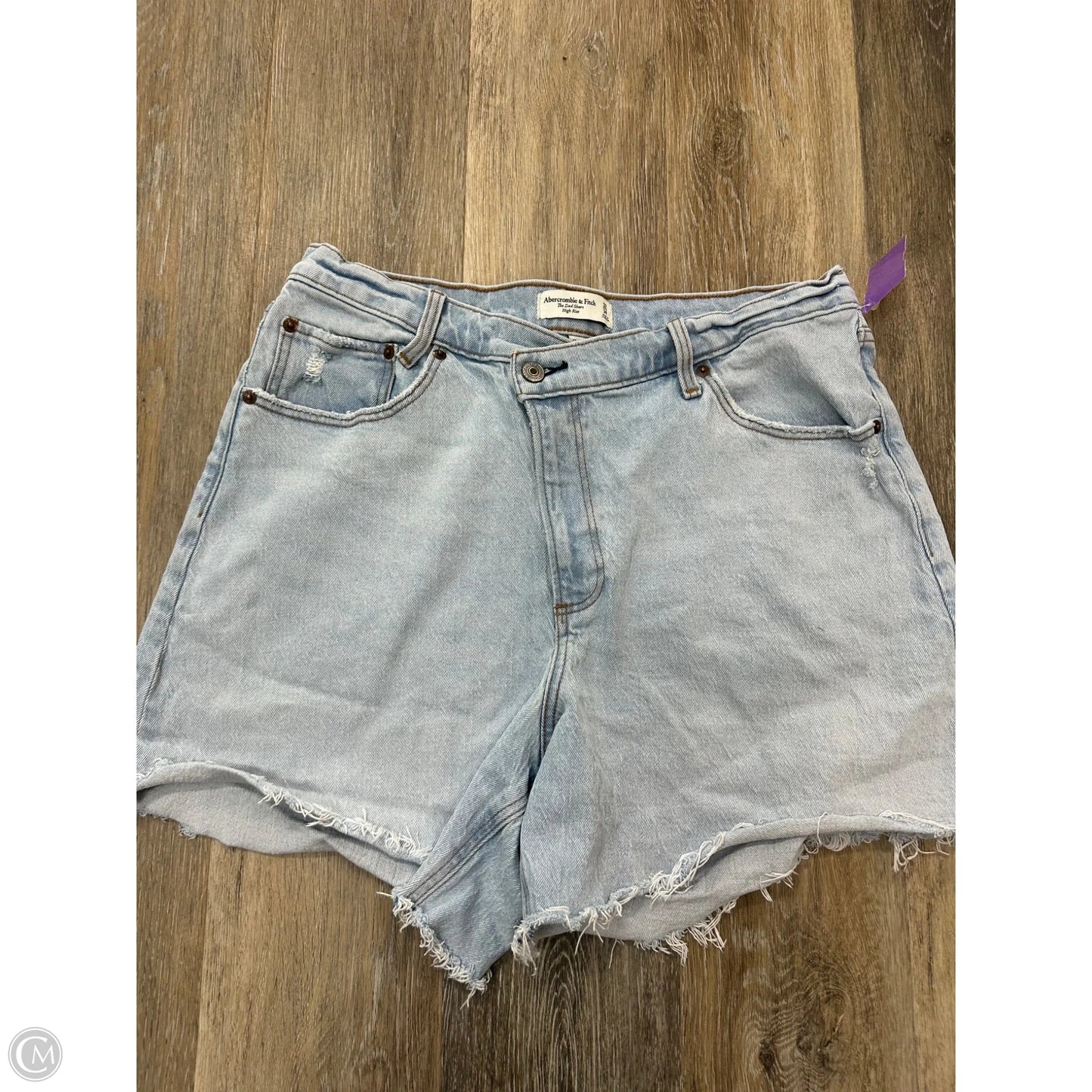 Shorts By Abercrombie And Fitch In Blue Denim, Size: 14