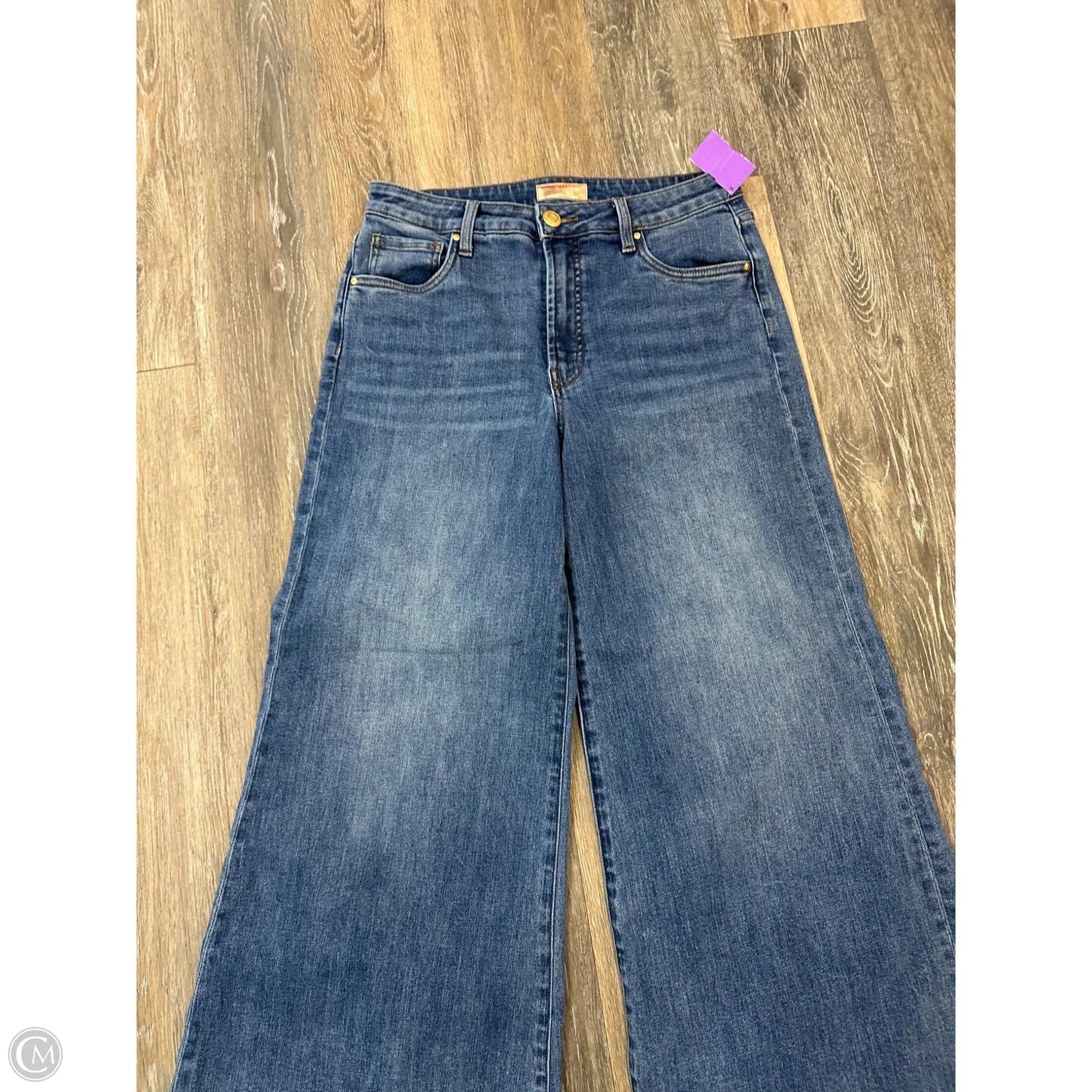 Jeans Wide Leg By Kut In Blue Denim, Size: 4