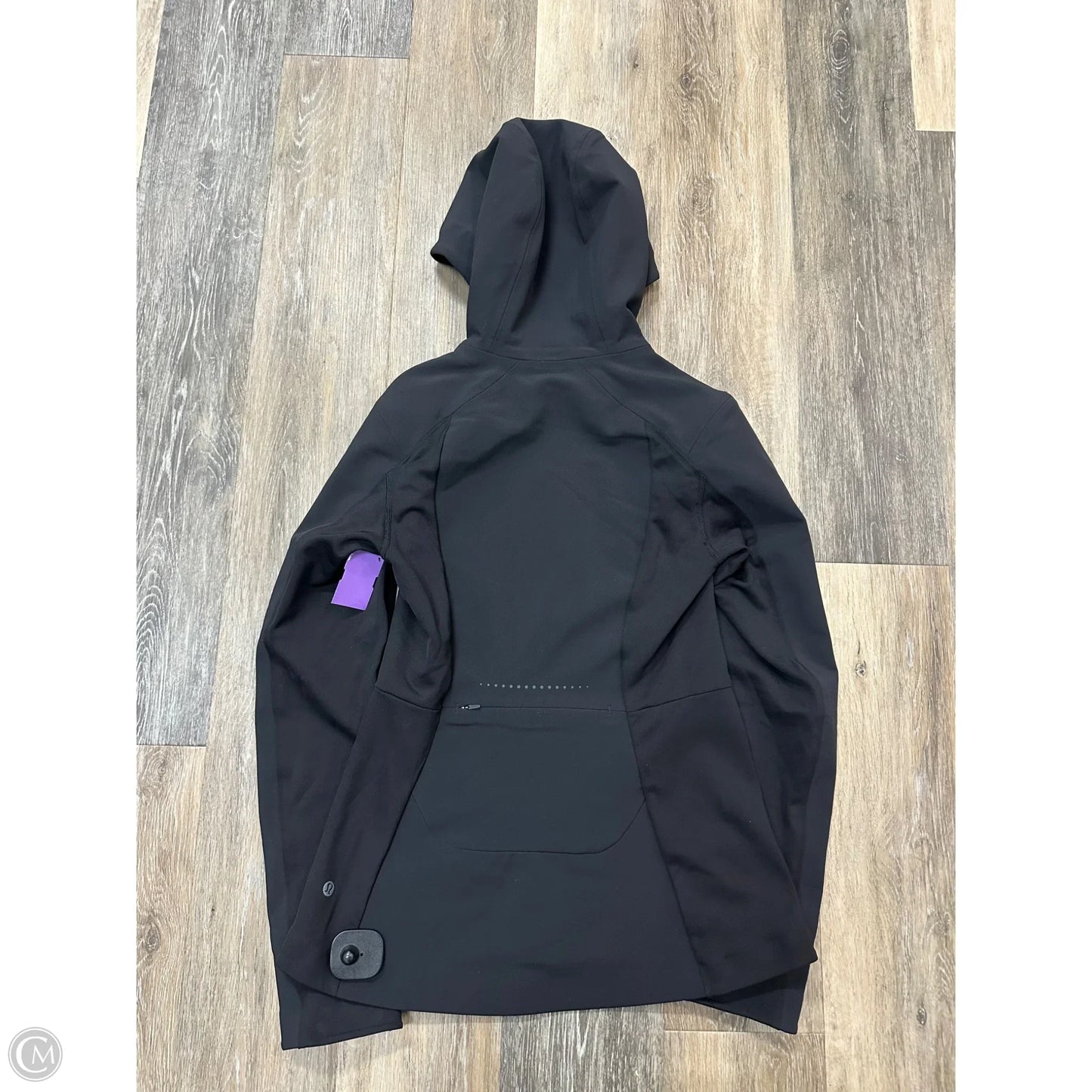 Athletic Jacket By Lululemon In Black, Size: 6