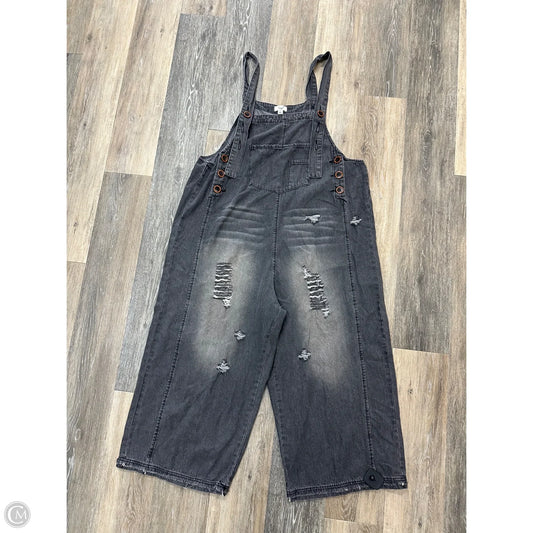 Overalls By Easel In Black Denim, Size: M