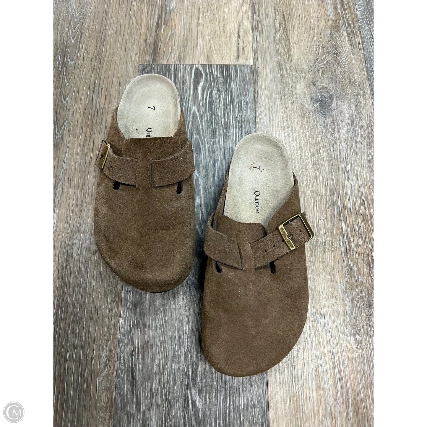 Shoes Flats By Quince In Brown, Size: 7