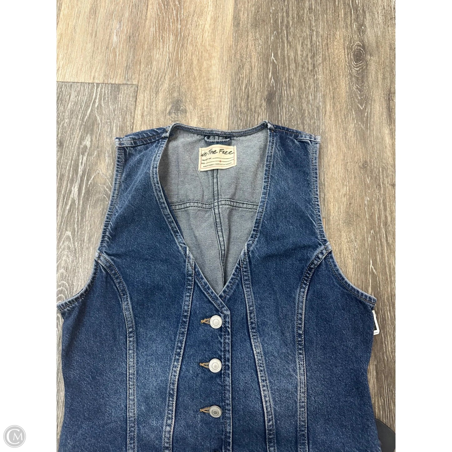 Vest Other By We The Free In Blue Denim, Size: M