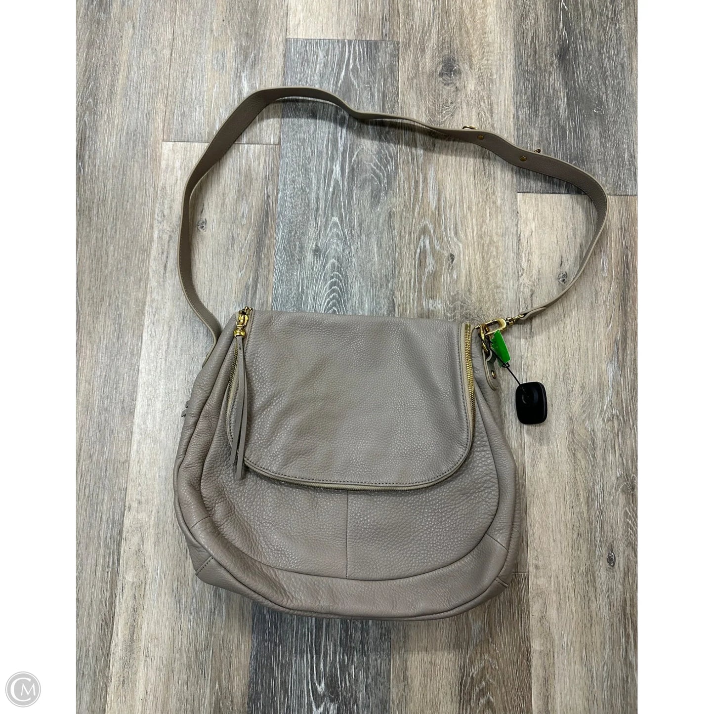 Handbag Leather By Hobo Intl, Size: Large