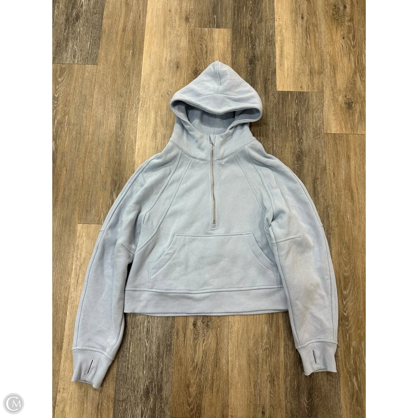 Athletic Sweatshirt Hoodie By Rae Mode In Blue, Size: M