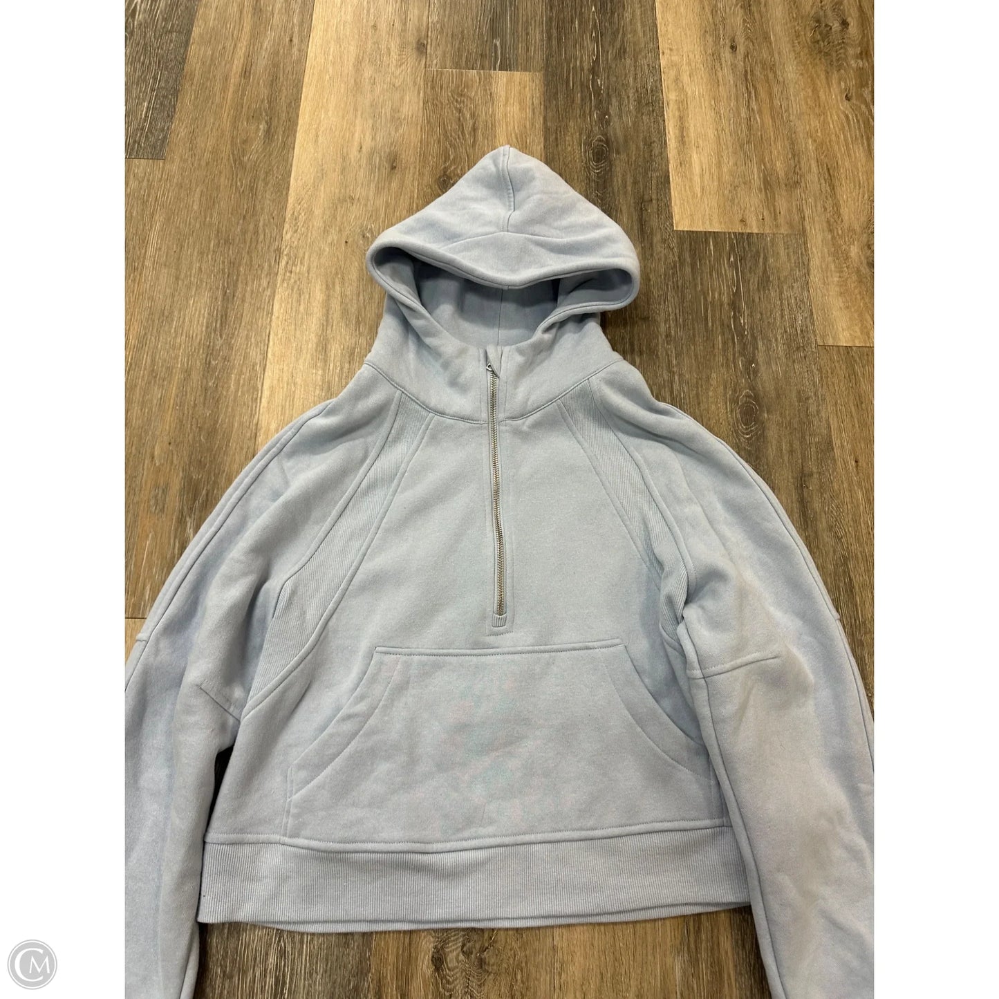 Athletic Sweatshirt Hoodie By Rae Mode In Blue, Size: M