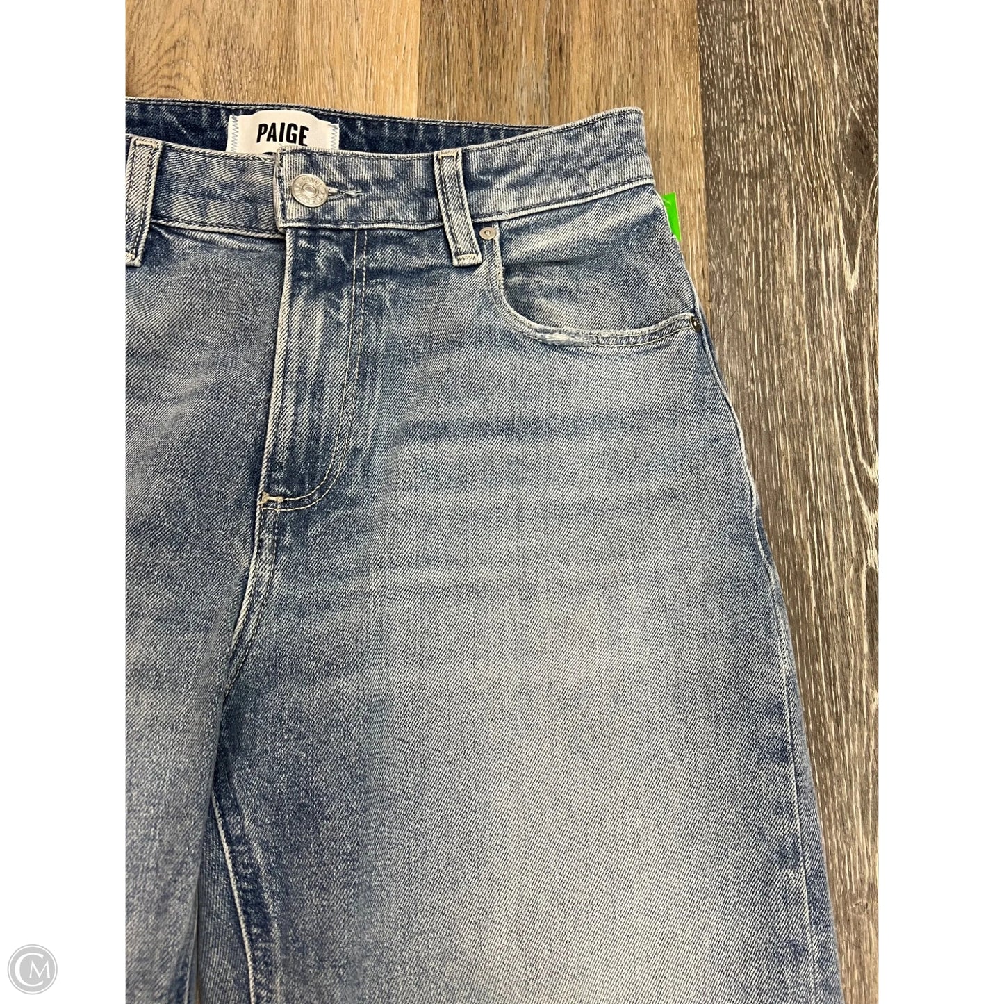 Jeans Straight By Paige In Blue Denim, Size: 2/26