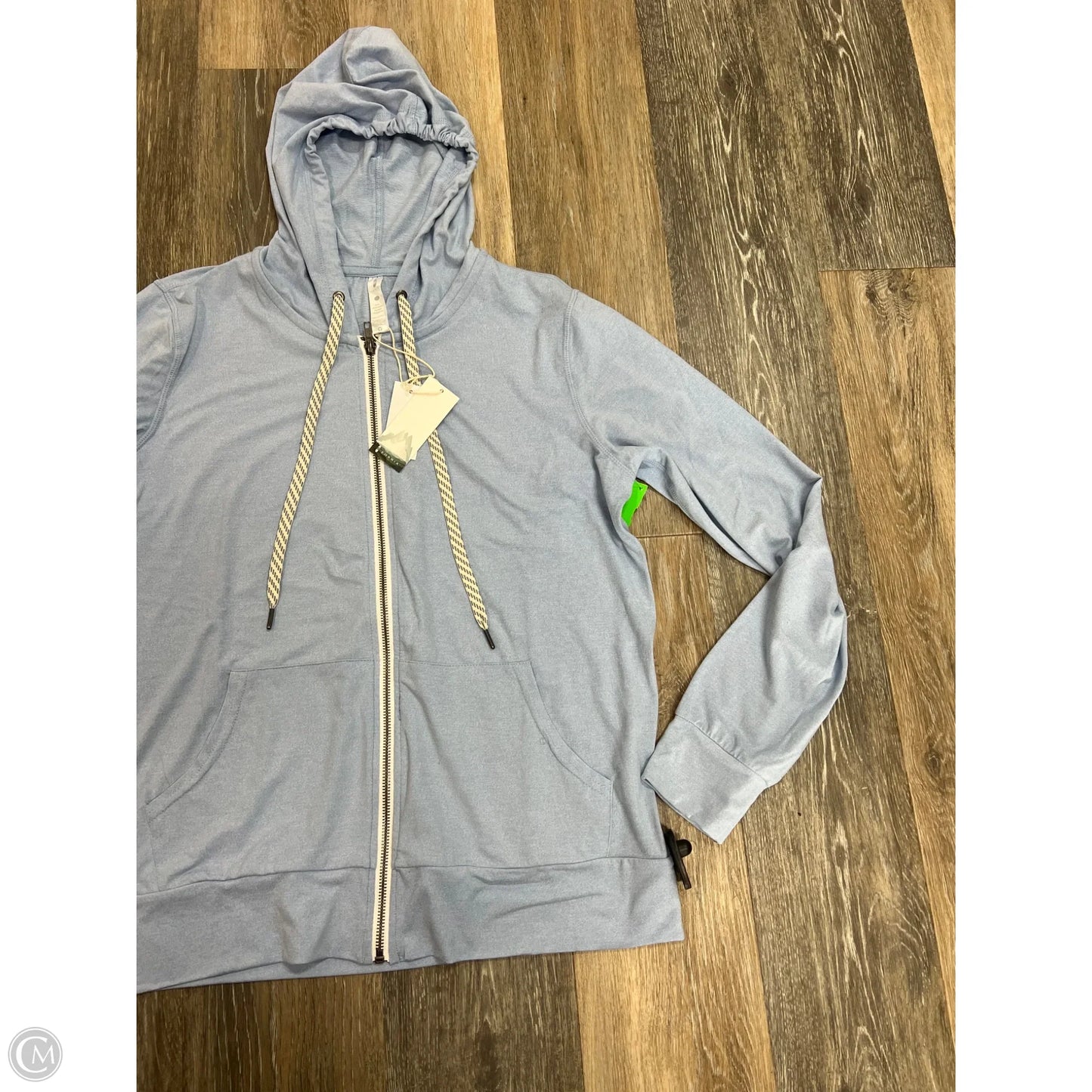 Athletic Sweatshirt Hoodie By Fornia In Blue, Size: M