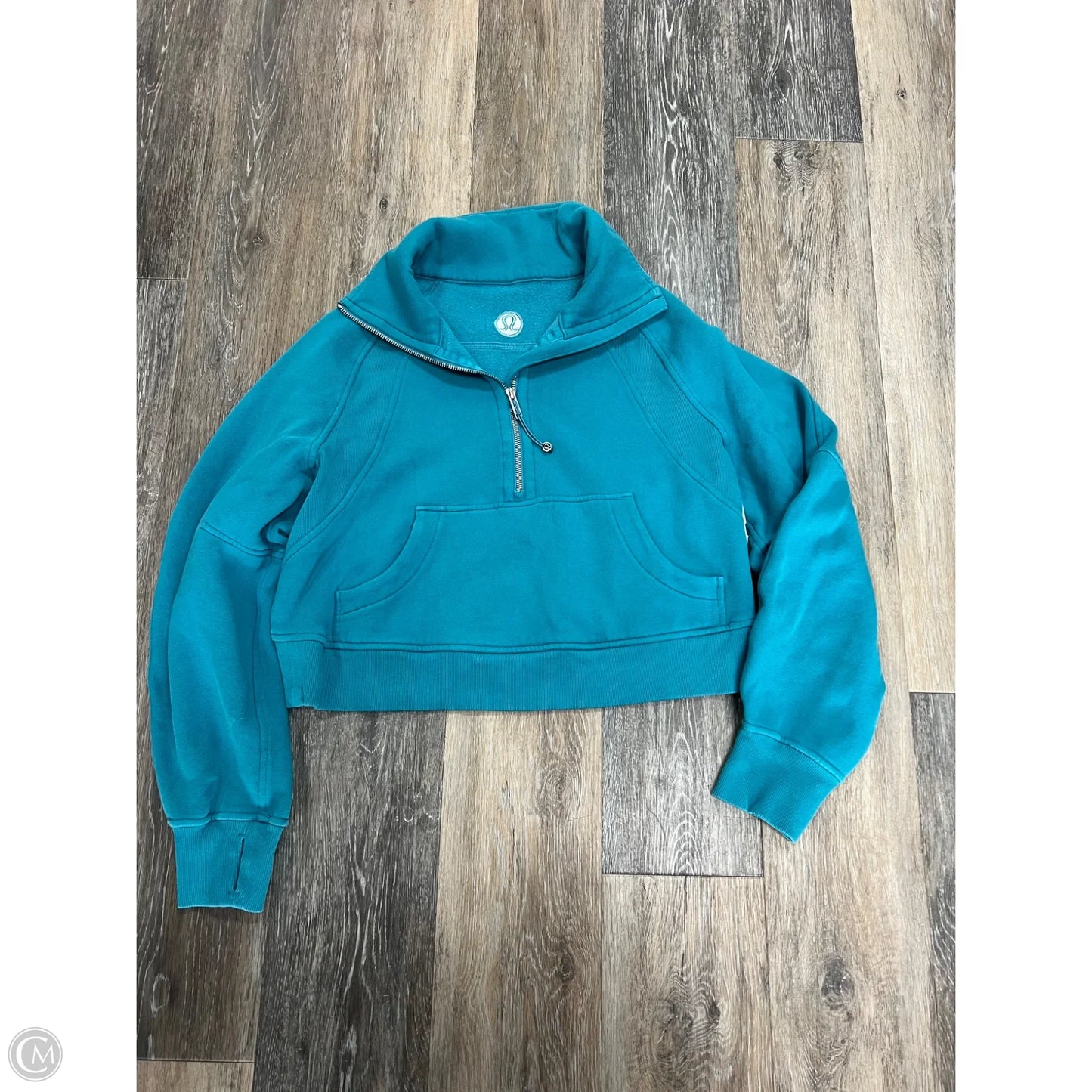 Athletic Sweatshirt Collar By Lululemon In Blue, Size: Xs
