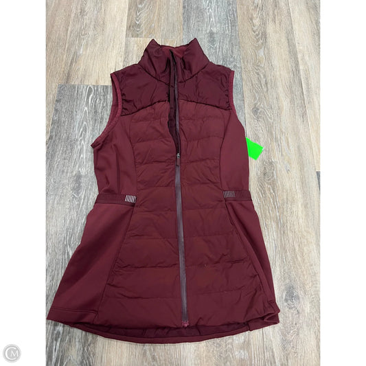 Vest Puffer & Quilted By Lululemon In Maroon, Size: 4