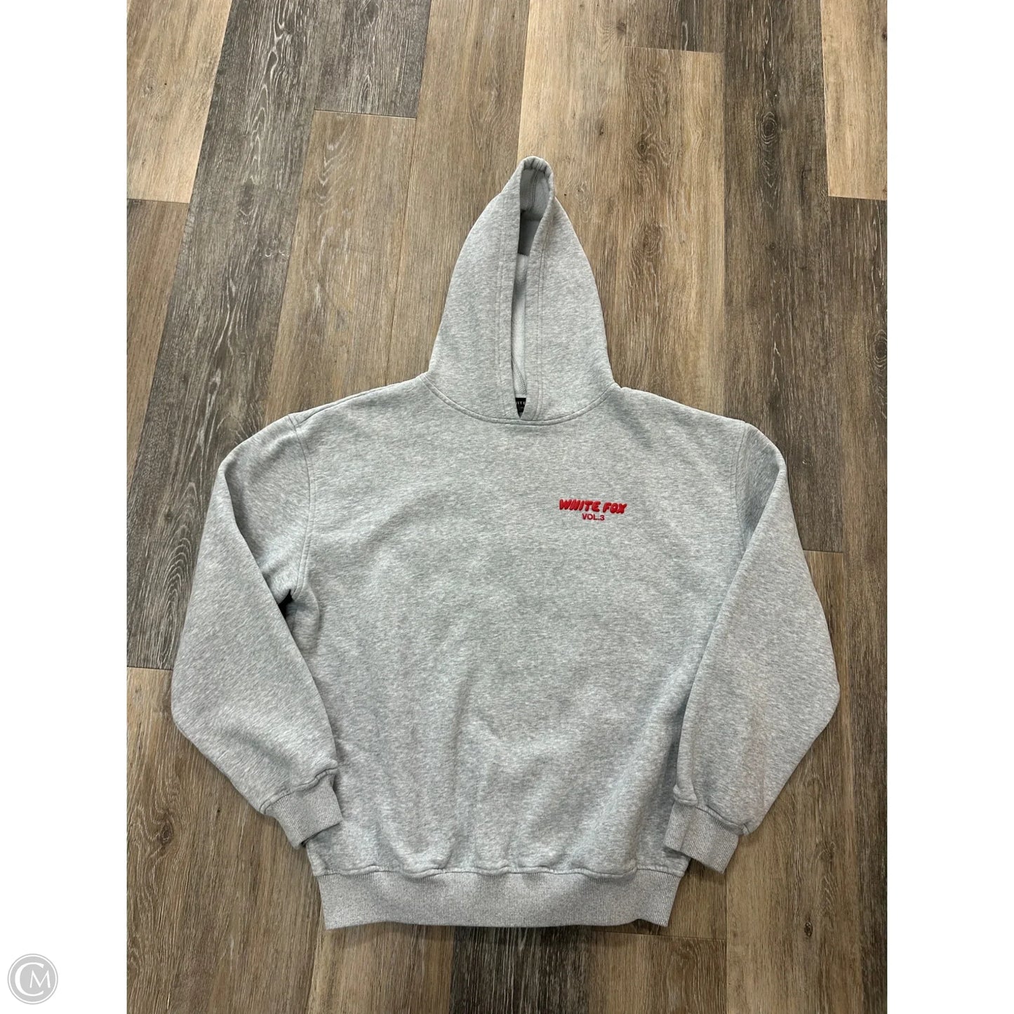 Athletic Sweatshirt Hoodie By White Fox In Grey, Size: Xs