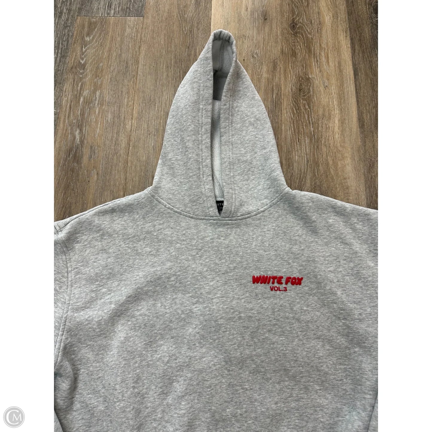 Athletic Sweatshirt Hoodie By White Fox In Grey, Size: Xs