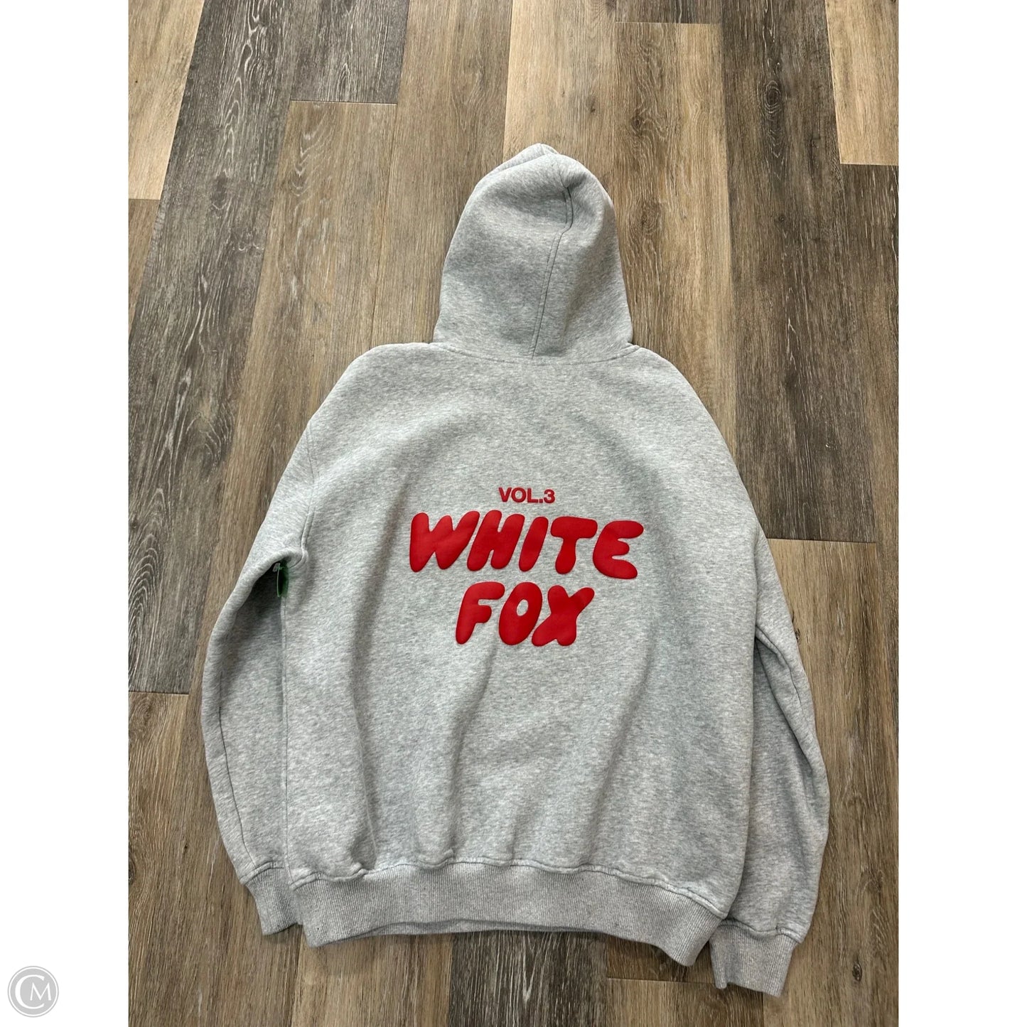 Athletic Sweatshirt Hoodie By White Fox In Grey, Size: Xs