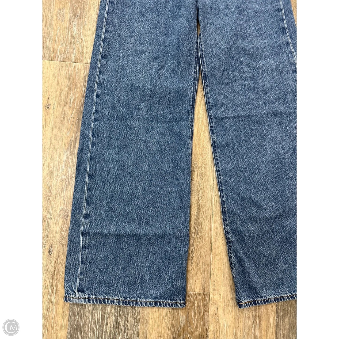 Jeans Wide Leg By Levis In Blue Denim, Size: 4