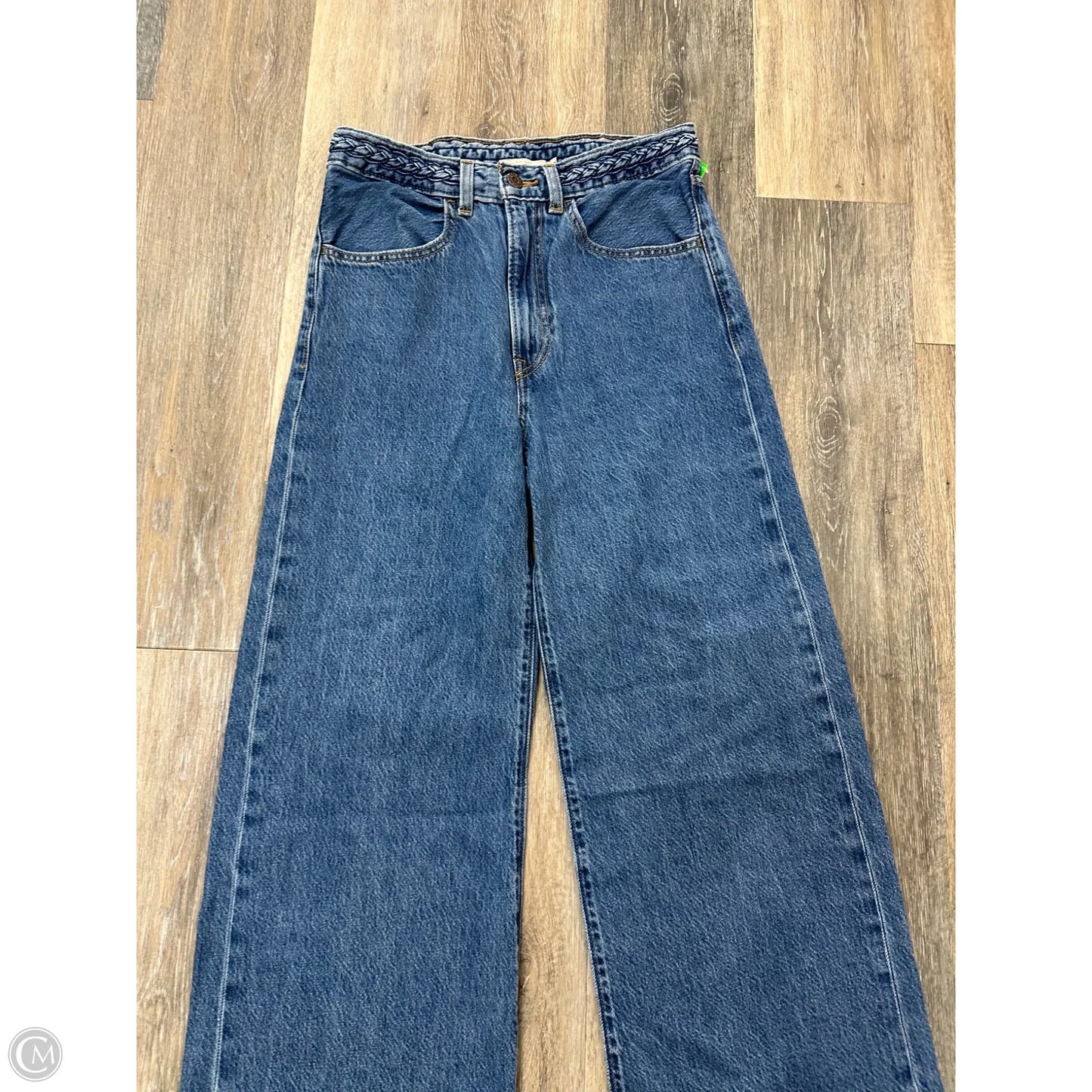 Jeans Wide Leg By Levis In Blue Denim, Size: 4