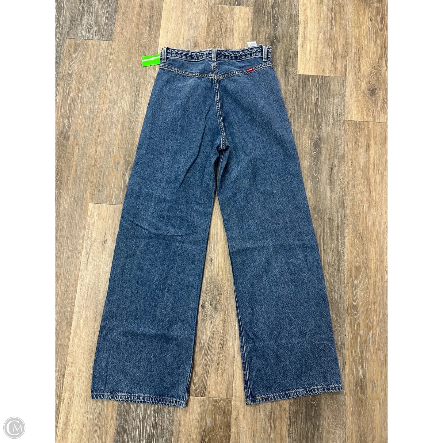 Jeans Wide Leg By Levis In Blue Denim, Size: 4