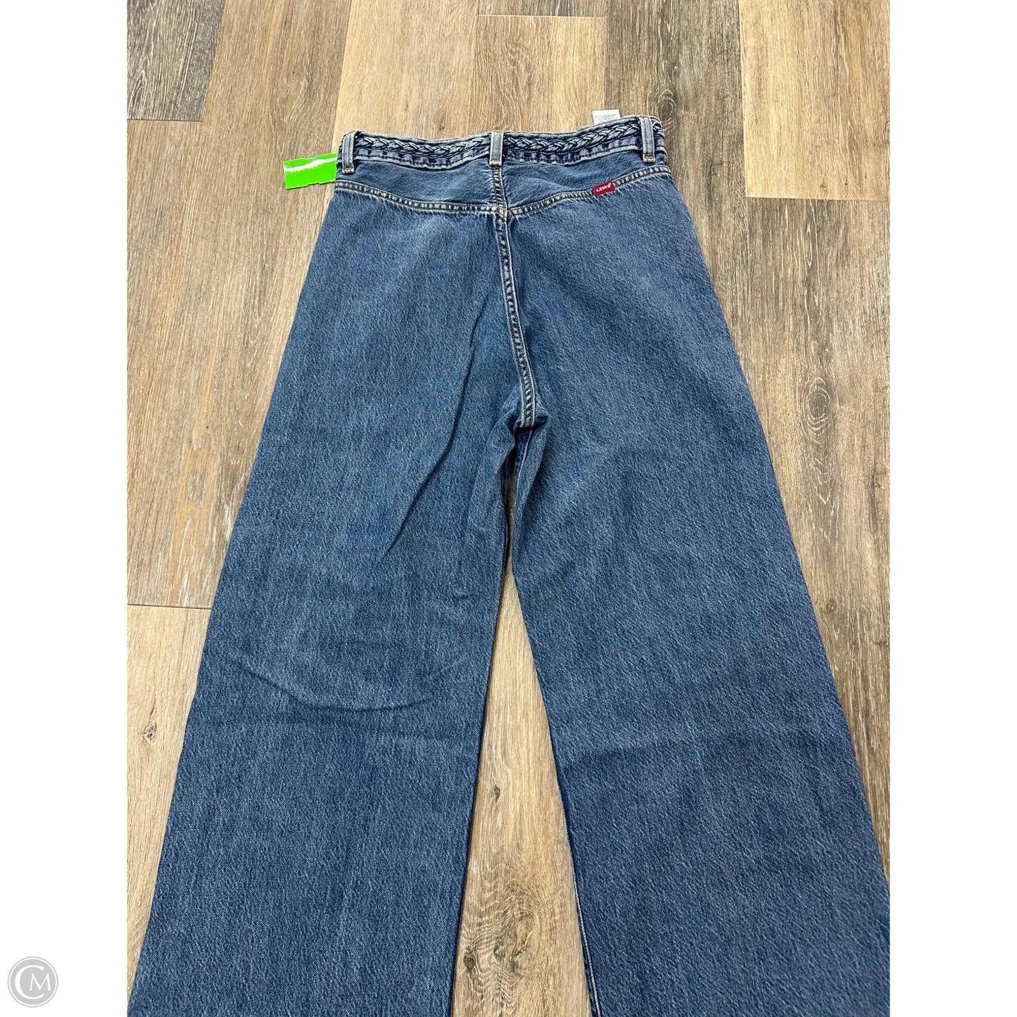 Jeans Wide Leg By Levis In Blue Denim, Size: 4