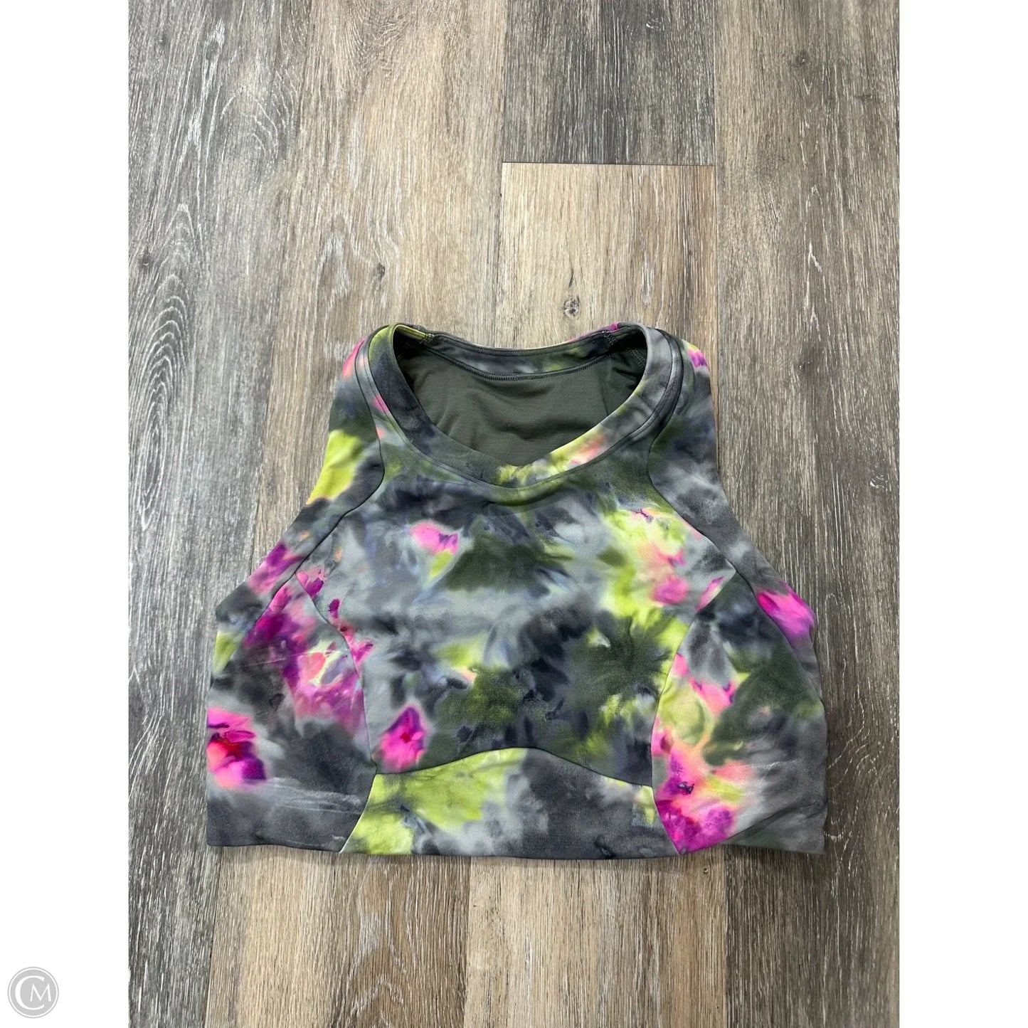 Athletic Bra By Lululemon In Tie Dye Print, Size: 8
