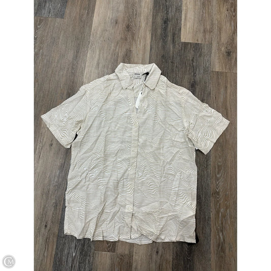 Blouse Short Sleeve By Prana In Tan, Size: S
