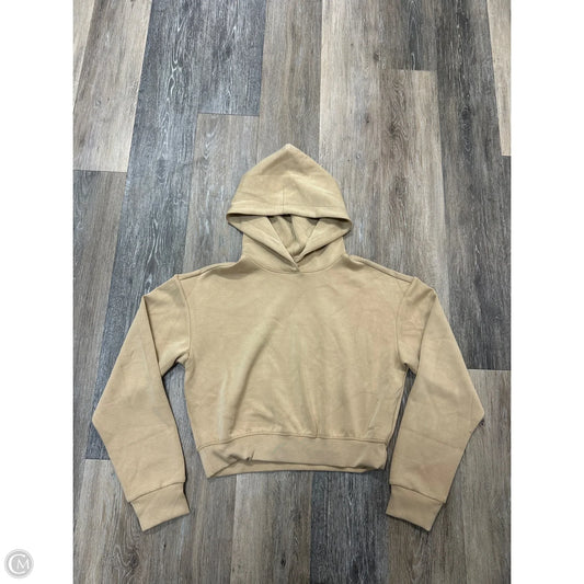 Athletic Sweatshirt Hoodie By 7 Diamonds In Tan, Size: S