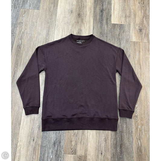 Athletic Sweatshirt Crewneck By Thread And Supply In Brown, Size: S
