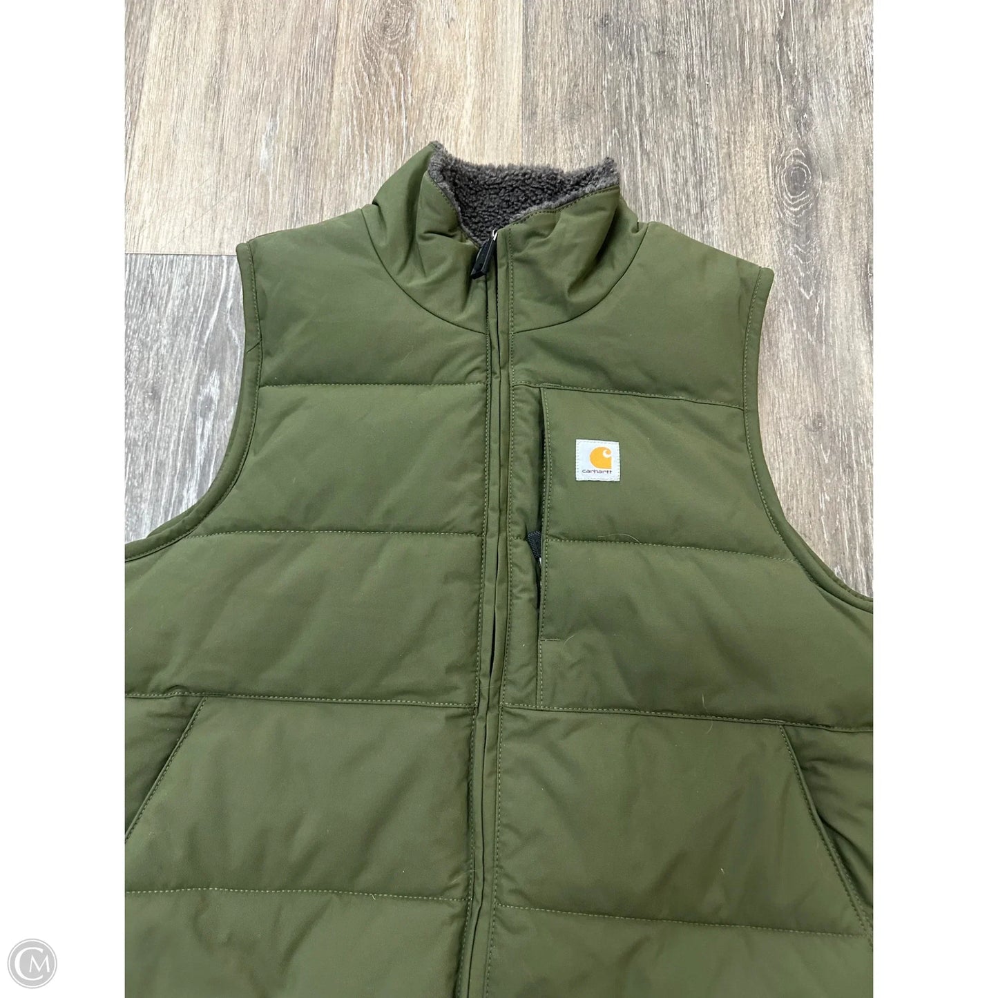 Vest Faux Fur & Sherpa By Carhartt In Green, Size: M