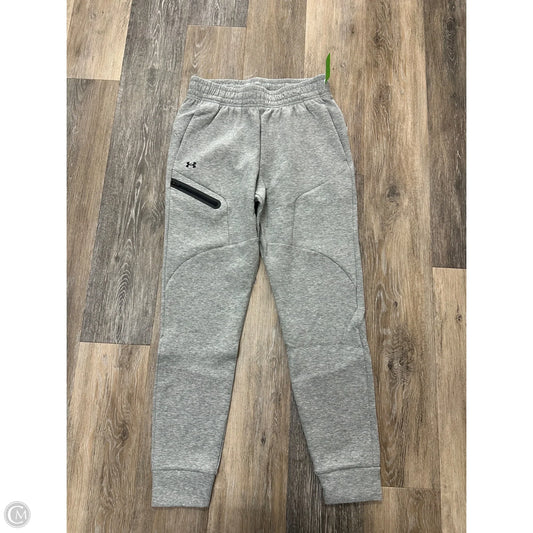 Athletic Pants By Under Armour In Grey, Size: Xs