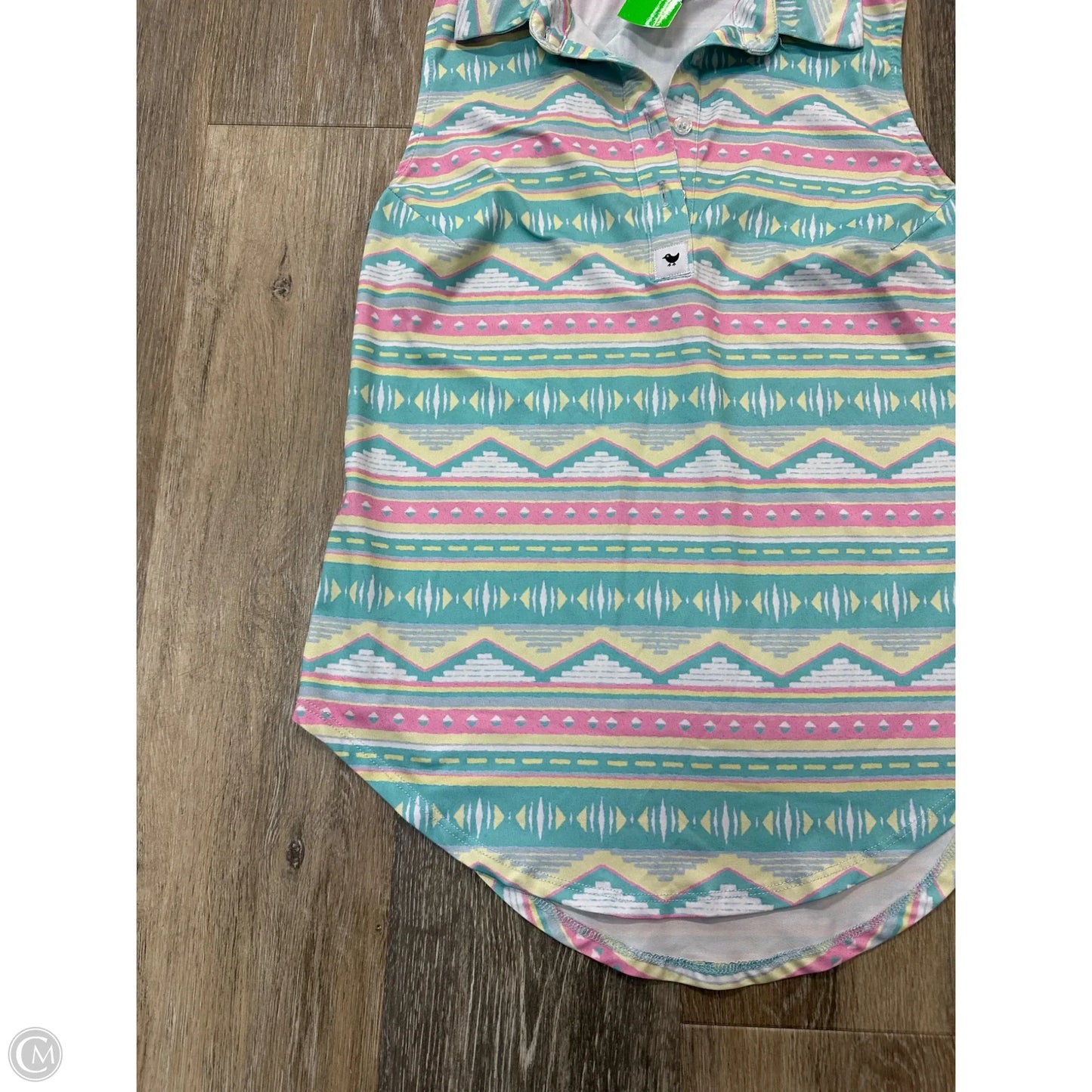 -Athletic Tank Top By Bad Birdie In Blue, Size: S
