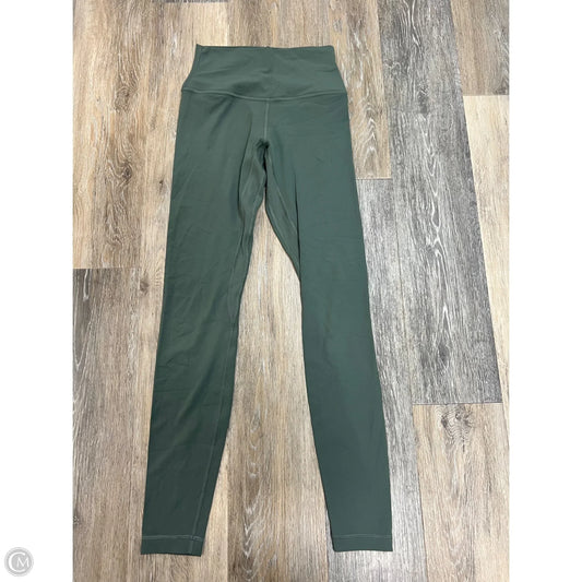 Athletic Leggings By Lululemon In Green, Size: 4