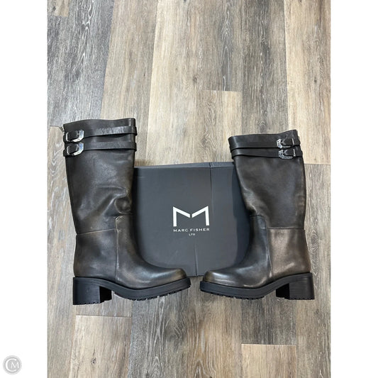 Boots Knee Heels By Marc Fisher In Brown, Size: 7.5
