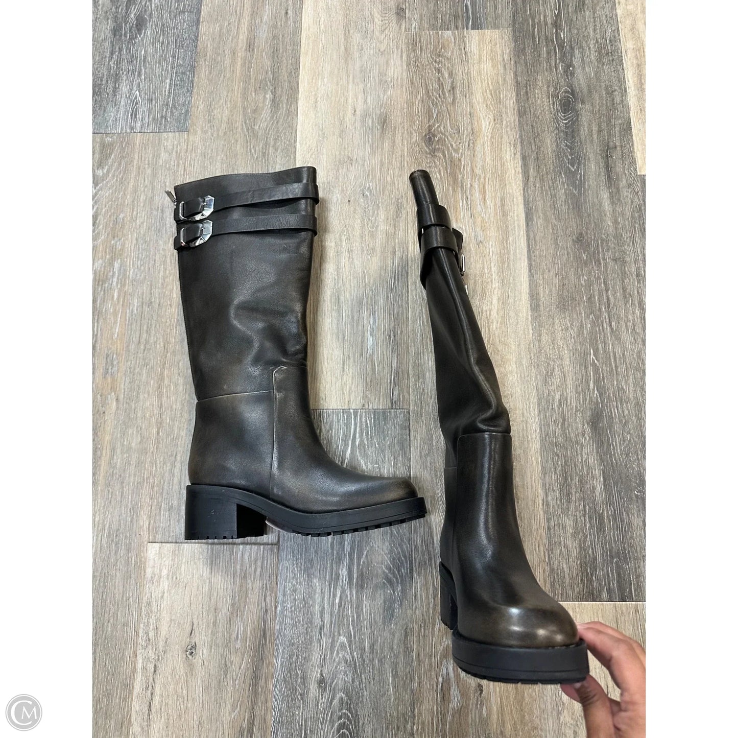 Boots Knee Heels By Marc Fisher In Brown, Size: 7.5