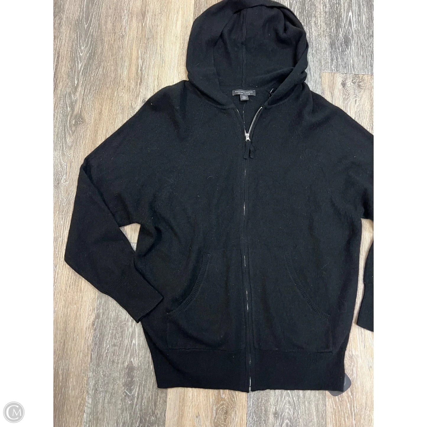 Sweater Cashmere By Saks Fifth Avenue In Black, Size: S