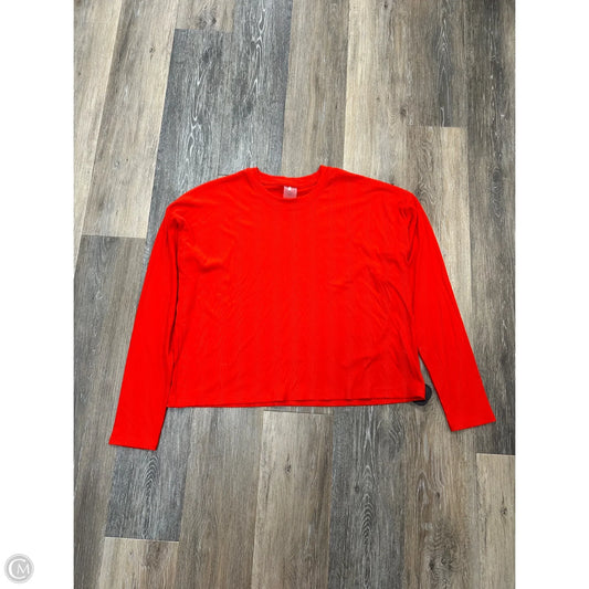 Top Long Sleeve By Calia In Red, Size: L