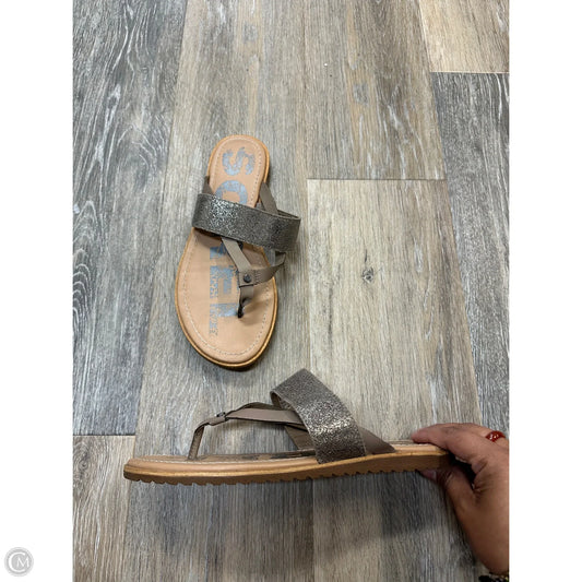 Sandals Flip Flops By Sorel In Brown, Size: 7