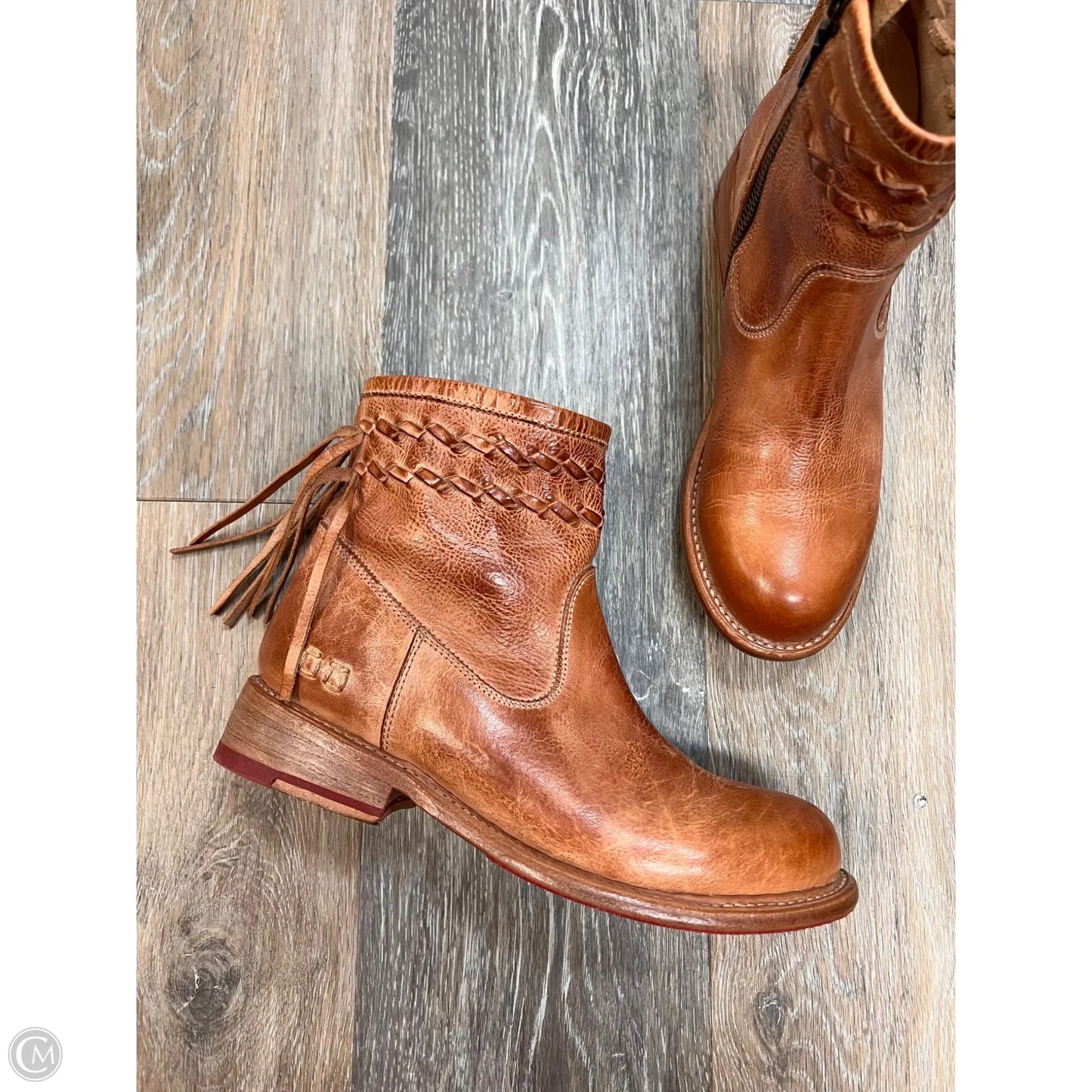 Boots Ankle Flats By Bed Stu In Brown, Size: 6